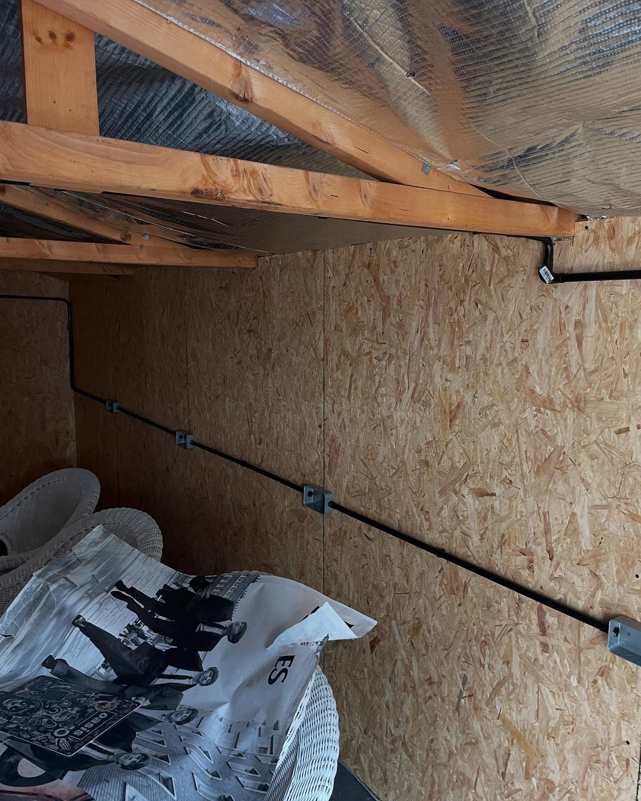 Conduit and power run into a timber workshop by Snelling Electrical
